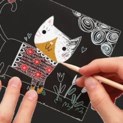 Scratch & Scribble, mini - Søte katter
