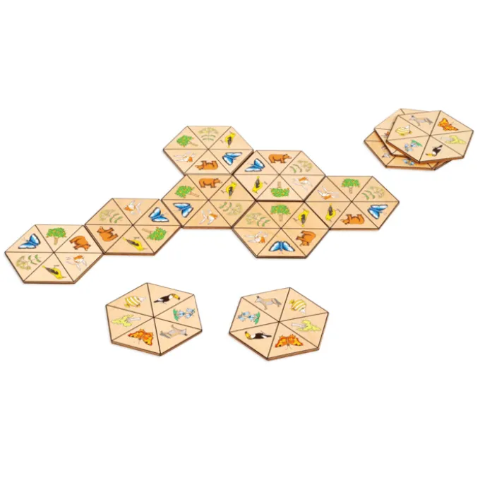 Sekskantet domino - Se mønstre og match