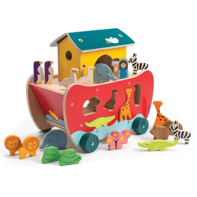 Settekasse - Noahs Ark, inkl. 10 dyrepar