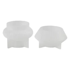 Silikonform - Rillede lysstaker, 2 stk.
