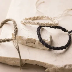 Smykkesett - Macramé armbånd, 3 stk
