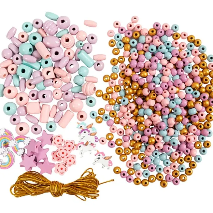 Smykkesett m. treperler - Pastellfarger