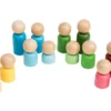 Sorteringssett - Trefigurer, 16 deler