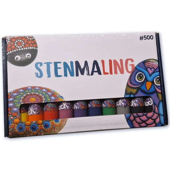 Stenmaling 10 x 30 ml