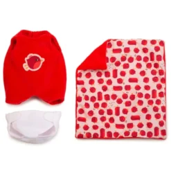 Stoffdukke med bag, 22 cm. - Agathe