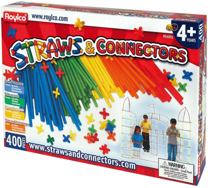 Straws & Connectors byggesett, 400 deler