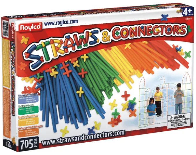 Straws & Connectors byggesett, 705 deler
