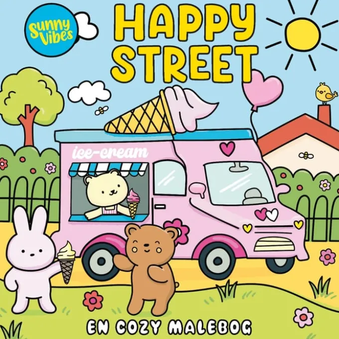 Sunny Vibes malebok - Happy Street