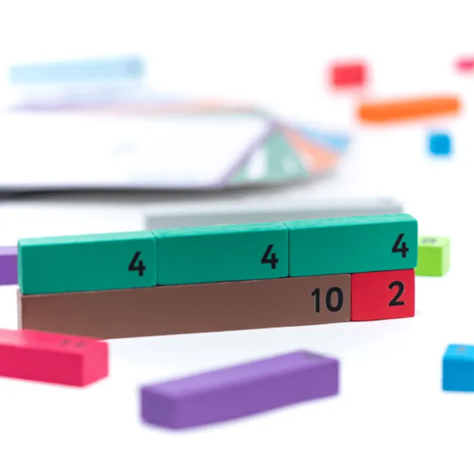 Taktil matematikk, 196 deler