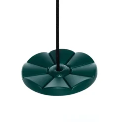 Tallerkenhuske Ø28 cm - Mørkegrønn (svart tau)