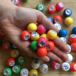 Tall-lotteri tilbehør - Tallkuler, 90 stk
