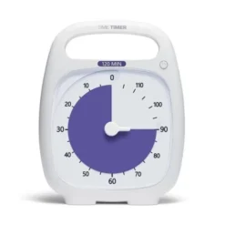 Time Timer PLUS Hvit (14x18 cm.) - 120 min.
