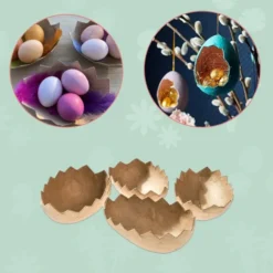 To-delte egg i kartong, 4 stk