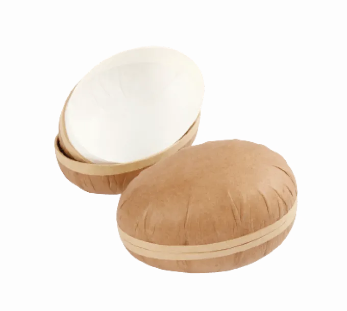 Todelte egg i papp, 2 stk