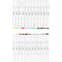 Twin Markers - Natur & pastell, 24 stk.