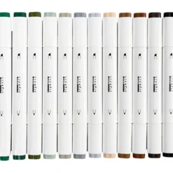 Twin Markers - Natur, 12 stk.
