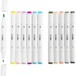 Twin Markers - Pastell, 12 stk.