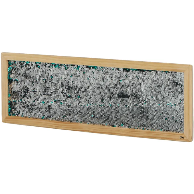 Veggpanel m. pailletter - Sølv, 1 stk